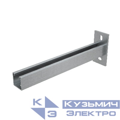 Консоль-Страт одиночная усилен. 41х41 KSSU41-150 HD осн.50-100 L150 2.5мм сталь гор. оцинк. КМ LO2613