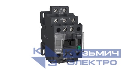 Контактор MC1D 3п 9А НО+НЗ 24В DC с пониж. током потребл. катушки SE MC1D09BL