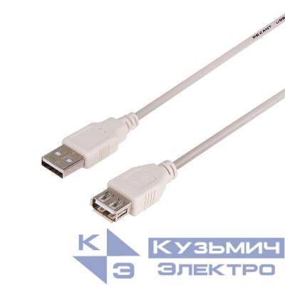 Шнур USB-A (male)-USB-A (female) 5м Rexant 18-1117