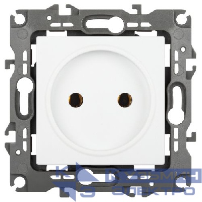 Розетка 1-м Эра12 12-2105-01М 16А 250В 2P бел. матов. Эра Б0065704