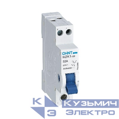 Переключатель модульный 1п 32А 3 полож. NZK1-32 (R) CHINT 643000
