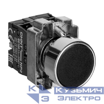 Кнопка управления NP2-BA25 без подсветки 1НО+1НЗ IP40 (R) черн. CHINT 573962