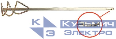 Миксер "Профи" хвостовик SDS-PLUS 100х600мм для строит. смесей оцинк. FIT 04219