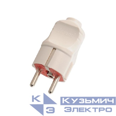 Вилка Accessories с заземл. UPS бел. LEZARD 715-0501-605