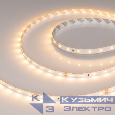 Лента светодиодная RT-A60-8mm 24V Warm 2700К 4.8Вт/м IP20 2835 открыт. (уп.50м) Arlight 024585(2)