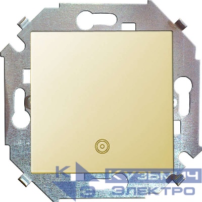 Механизм кнопки клавишной 1-м СП с пиктограм. 16А Simon15 сл. кость 1591150-031