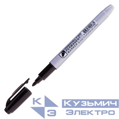 Маркер перманентный "Multi Marker Slim" 2мм пулевидный черн. Crown Б0048243