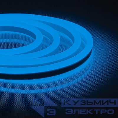 Лента светодиодная LS721 144SMD(2835)/м 12Вт/м 220В IP67 с 1 сетевым шнуром 1 заглушкой 1 коннектором в комплекте син. (уп.50м) FERON 32713