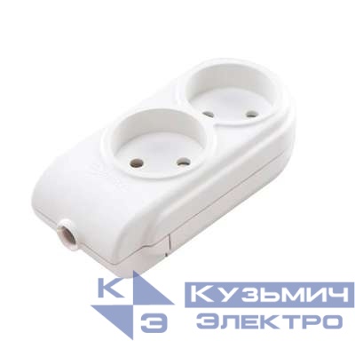 Колодка удлинителя 2-м без заземл. защ. шторки Makel N2010000