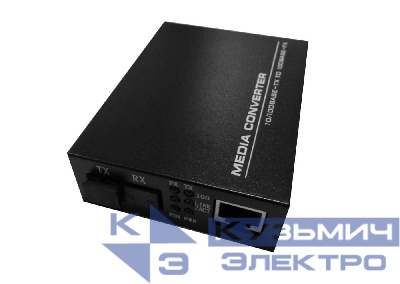 WDM медиаконвертер 10/100Base-TX/100Base-FX, одноволоконный, SM, SC, 1310nm, 20км, "K"