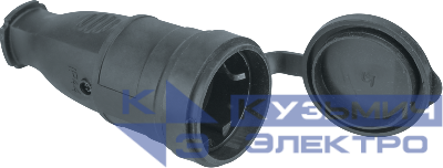 Розетка переносная 61 369 NCA-SКR01-16A-E-IP44-BL с заземл. черн. Navigator 61369
