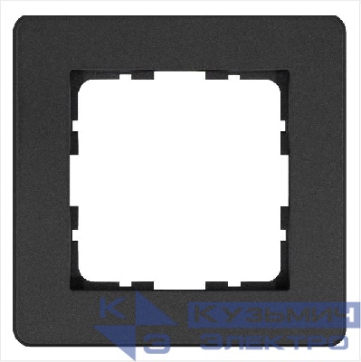 Рамка 1-м G-Flex антрацит Jasmart G1101B