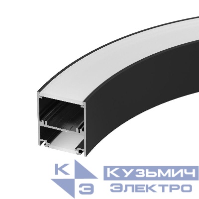 Профиль SL-ARC-5060-D1500-A90 BLACK (дуга 1 из 4) алюм. Arlight 029270