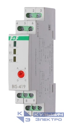Реле импульсное BIS-419 (4 функции управление двумя нагрузками монтаж на DIN-рейке 230В 16А 2NO/NC IP20) F&F EA01.005.012