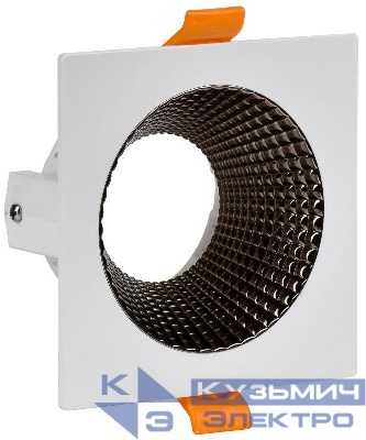 Светильник 4110 встраиваемый поворотный GU10 бел./шокол. пласт. IEK LT-UVB0-4110-GU10-1-K30