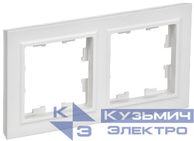 Рамка 2-м BRITE РУ-2-БрАБ арктич. бел. IEK BR-M22-K91