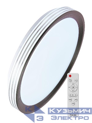 Светильник светодиодный PREMIUM AFINA 75Вт 230В 3000-6500К 6000лм IP40 485х90мм настенно-потолочный управляемый с пультом ДУ КОСМОС KSAfin75W