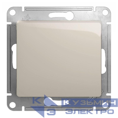 Переключатель проходной 1-кл. СП Glossa 10А IP20 (сх. 6) 10AX механизм молочн. SE GSL000961