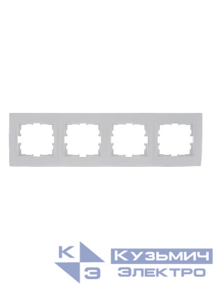 Рамка 4-м Karina горизонт. бел. LEZARD 707-0200-149