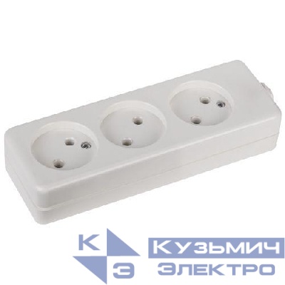 Колодка удлинителя 3-м без заземл. K-3 Эра Б0003476