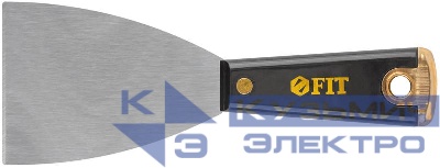 Шпатель для удаления ржавчины профи толщ. лезвия 1мм пластик. ручка сметал. бойком 3дюйм (75мм) FIT 06400