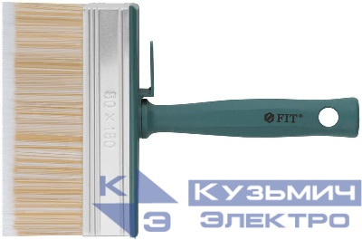 Макловица искусственная светлая щетина пластиковый корпус полая ручка "мини" 50х150мм FIT 01640