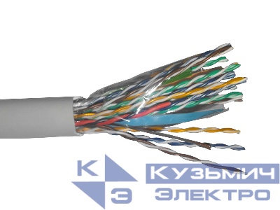 Кабель UTP16 cat.5e, 305м, 24 AWG, серый