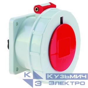 Розетка встраиваемая 16А 5п 3P+N+E IP67 75х75 Bals 1382