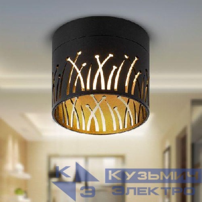 Светильник OL54 BK IP20 под лампу GX53 настен./потолочн. спот черн. Эра Б0061192