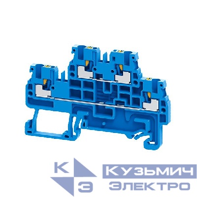 Клемма 2х-ярусная push-in OptiClip CPDL-2.5-2L-I-BU син. КЭАЗ 331863