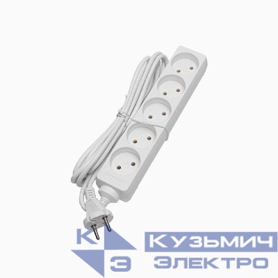 Удлинитель 5х5м без заземл. 10А IP20 S 5х5 2.2кВт Volsten 9307