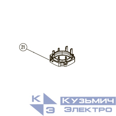 Запчасть №21 для Hybest GSR40A. Соединительная муфта