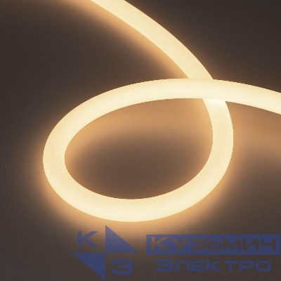 Лента светодиодная MOONLIGHT-TOP-A336-D18mm 24V Warm 3000К 360deg 14.4Вт/м IP65 2835 wire x1 герметичная (уп.5м) Arlight 038754