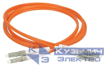 Патч-корд оптический коммутационный соединительный для многомодового кабеля (MM); 50/125 (OM2); LC/UPC-LC/UPC; двойн. исполнения (Duplex); LSZH (дл.3м) ITK FPC50-LCU-LCU-C2L-3M