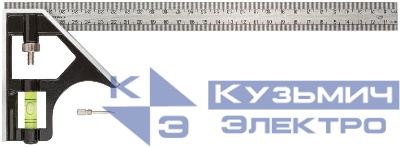 Угольник 300мм с уровнем FIT 19703