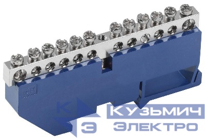 Шина нулевая на DIN-изол. Ni ШНИ-6х9-12-Д-С IEK YNN10-12-D-K07-N