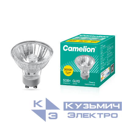 Лампа галогенная JCDRC 50Вт GU10 230В Camelion 5560