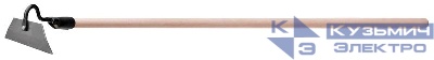 Мотыга прямая 150х50мм с деревянным черенком КУРС 76924