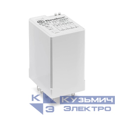 Реле миниатюрное универсальное электромеханич. монтаж в розетку 4CO 7А AgNi 110В DC RTI опции: нет версия для ЖД-транспорта FINDER 553491100000T