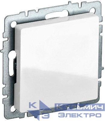 Заглушка с суппортом BRITE МЗ10-БрБ механизм бел. IEK BR-PL10-K01