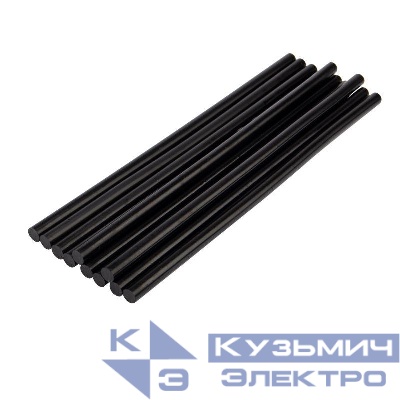 Стержень клеевой d7мм L200мм черн. (уп.10шт) Rexant 09-1104