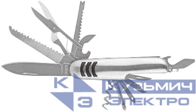Нож складной 12 функций лезвие нерж. сталь КУРС 10546