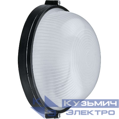 Светильник ЛОН 94 811 NBL-R1-60-E27/BL 1х60Вт E27 IP54 (аналог НПБ 1301 черн. круг 60Вт) Navigator 94811