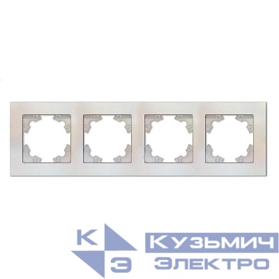 Рамка 4-м Афина универс. жемчуж. Universal A0046-OBr