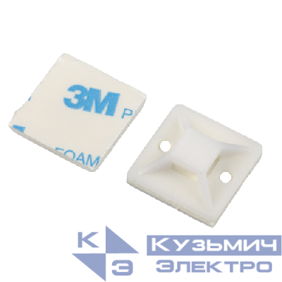 Площадка самоклеящаяся под хомуты 30х30мм бел. NO-225-303 (уп.50шт) Эра Б0066746