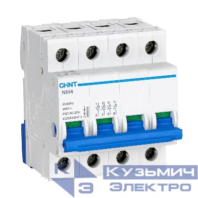 Выключатель нагрузки 4п 32А NH4 (R) CHINT 398046