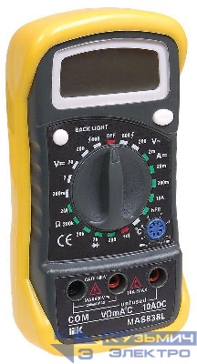 Мультиметр цифровой Master MAS838L IEK TMD-3L-838