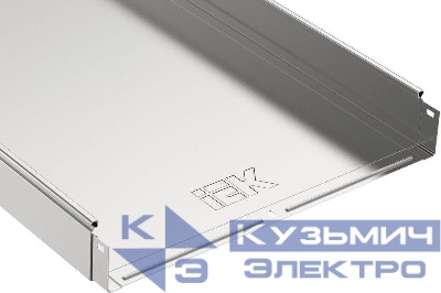 Лоток листовой неперфорир. 500х80 L3000 сталь 1.2мм IEK CLN10-080-500-3