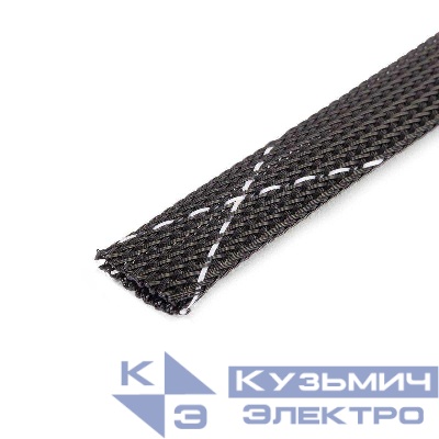 Оплетка кабельная из полиэстера XP-50 черн./бел. (уп.50м) Fortisflex 102343