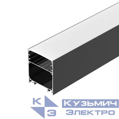 Профиль LINE-6070-2000 ANOD BLACK L2000 алюм. Arlight 046402